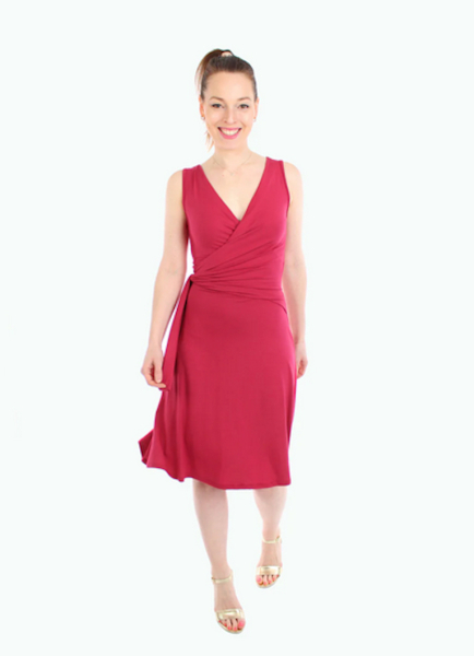 Kleid in Wickeloptik